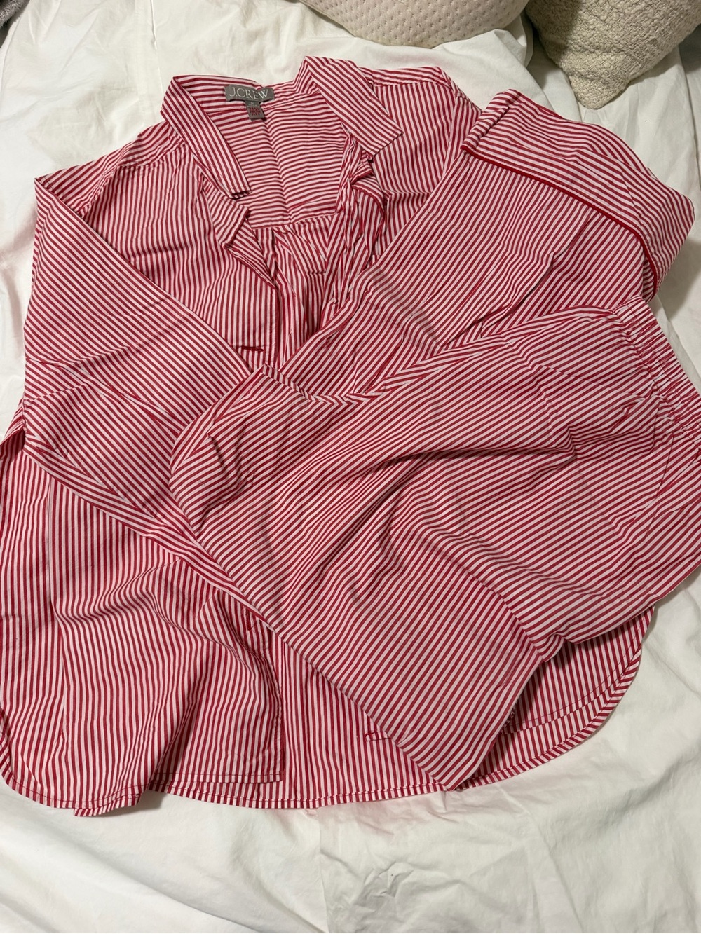 J. Crew Res & White Striped Pajamas | M